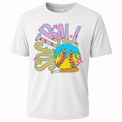 Softball Game Day Drip Ice Cream Drip Softball Performance Shirt