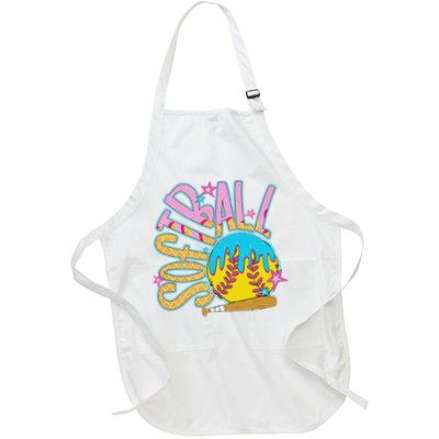 Softball Game Day Drip Ice Cream Drip Softball Apron