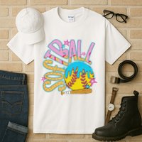 Softball Game Day Drip Ice Cream Drip Softball Tall T-Shirt