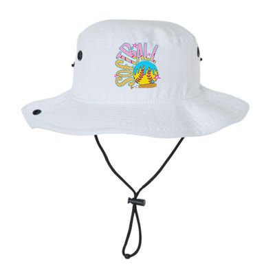 Softball Game Day Drip Ice Cream Drip Softball Bucket Hat