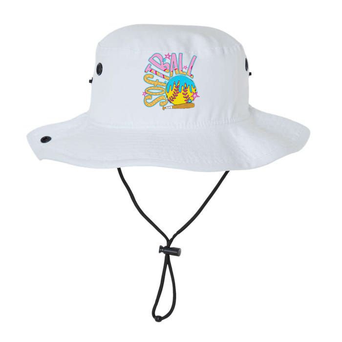 Softball Game Day Drip Ice Cream Drip Softball Bucket Hat