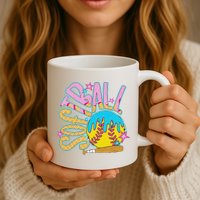 Softball Game Day Drip Ice Cream Drip Softball Mug