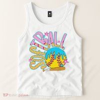 Softball Game Day Drip Ice Cream Drip Softball Tank Top