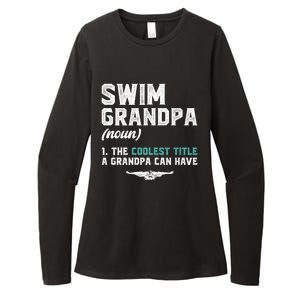 Swim Grandpa Definition Swimming Grandpa Swimmer Grandpa Funny Gift Womens CVC Long Sleeve Shirt