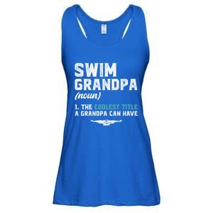 Swim Grandpa Definition Swimming Grandpa Swimmer Grandpa Funny Gift Ladies Essential Flowy Tank