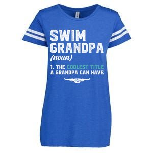 Swim Grandpa Definition Swimming Grandpa Swimmer Grandpa Funny Gift Enza Ladies Jersey Football T-Shirt