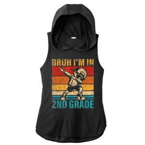 Second Grade Dabbing Boy Bruh IM In 2nd Grade Student Ladies PosiCharge Tri-Blend Wicking Draft Hoodie Tank