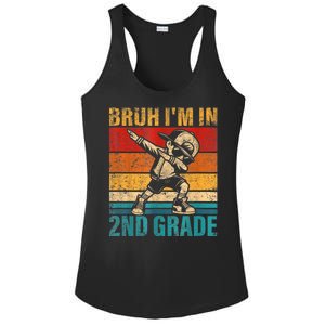 Second Grade Dabbing Boy Bruh IM In 2nd Grade Student Ladies PosiCharge Competitor Racerback Tank