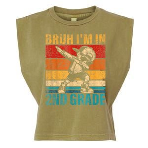 Second Grade Dabbing Boy Bruh IM In 2nd Grade Student Garment-Dyed Women's Muscle Tee