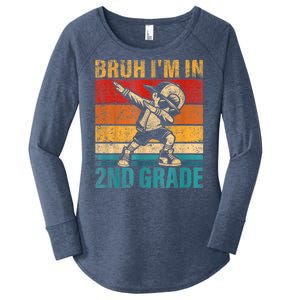 Second Grade Dabbing Boy Bruh IM In 2nd Grade Student Women's Perfect Tri Tunic Long Sleeve Shirt