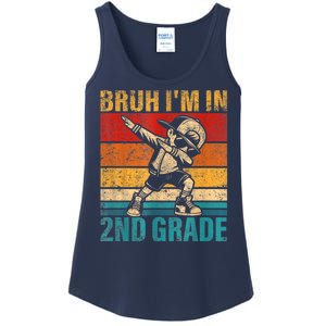 Second Grade Dabbing Boy Bruh IM In 2nd Grade Student Ladies Essential Tank