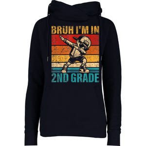 Second Grade Dabbing Boy Bruh IM In 2nd Grade Student Womens Funnel Neck Pullover Hood