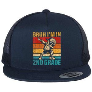 Second Grade Dabbing Boy Bruh IM In 2nd Grade Student Flat Bill Trucker Hat