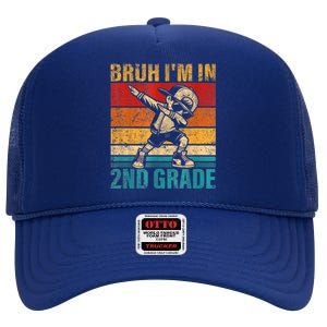 Second Grade Dabbing Boy Bruh IM In 2nd Grade Student High Crown Mesh Back Trucker Hat