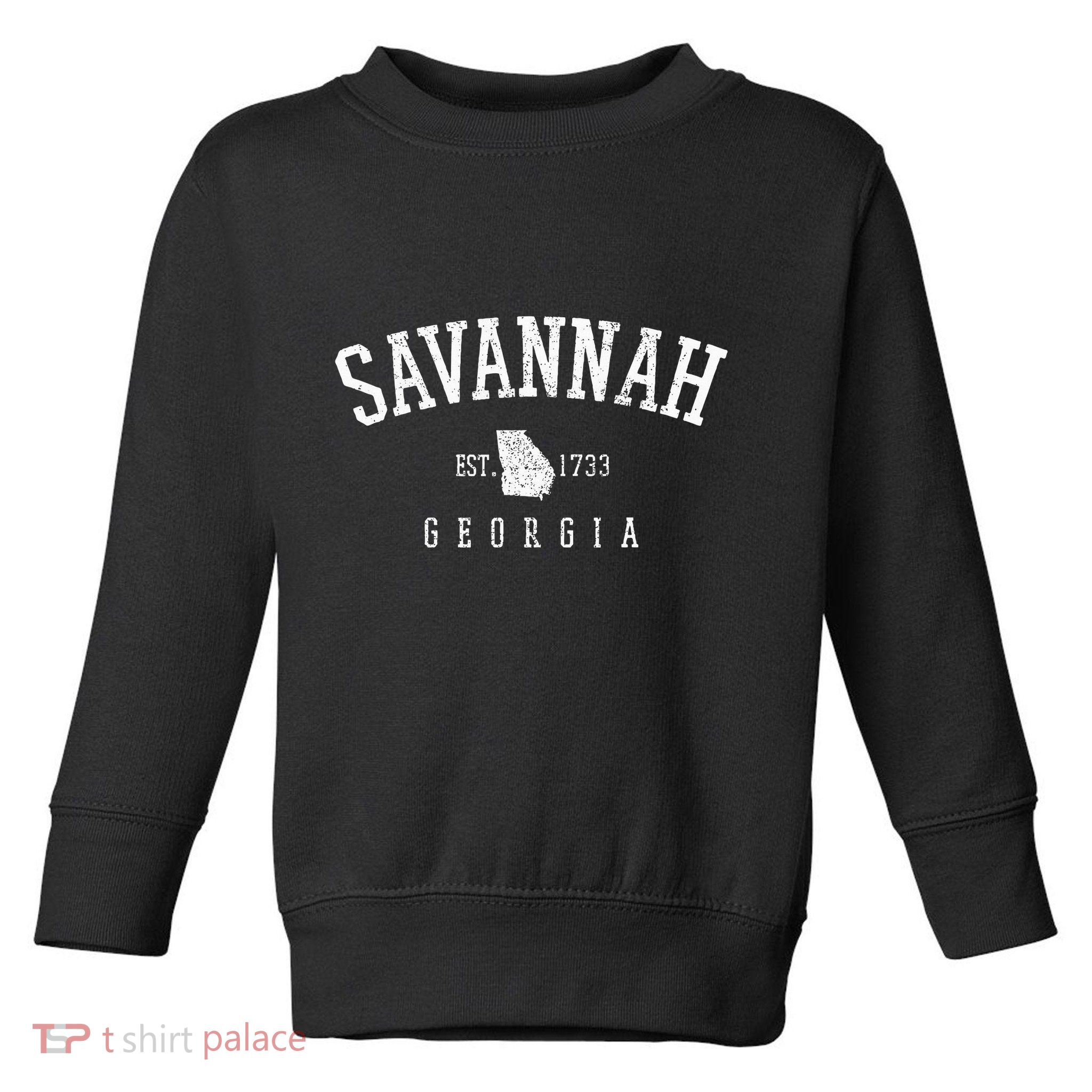 Savannah Georgia Est. 1733 Vintage Toddler Sweatshirt