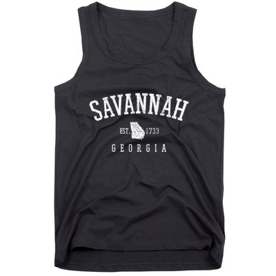 Savannah Georgia Est. 1733 Vintage Tank Top