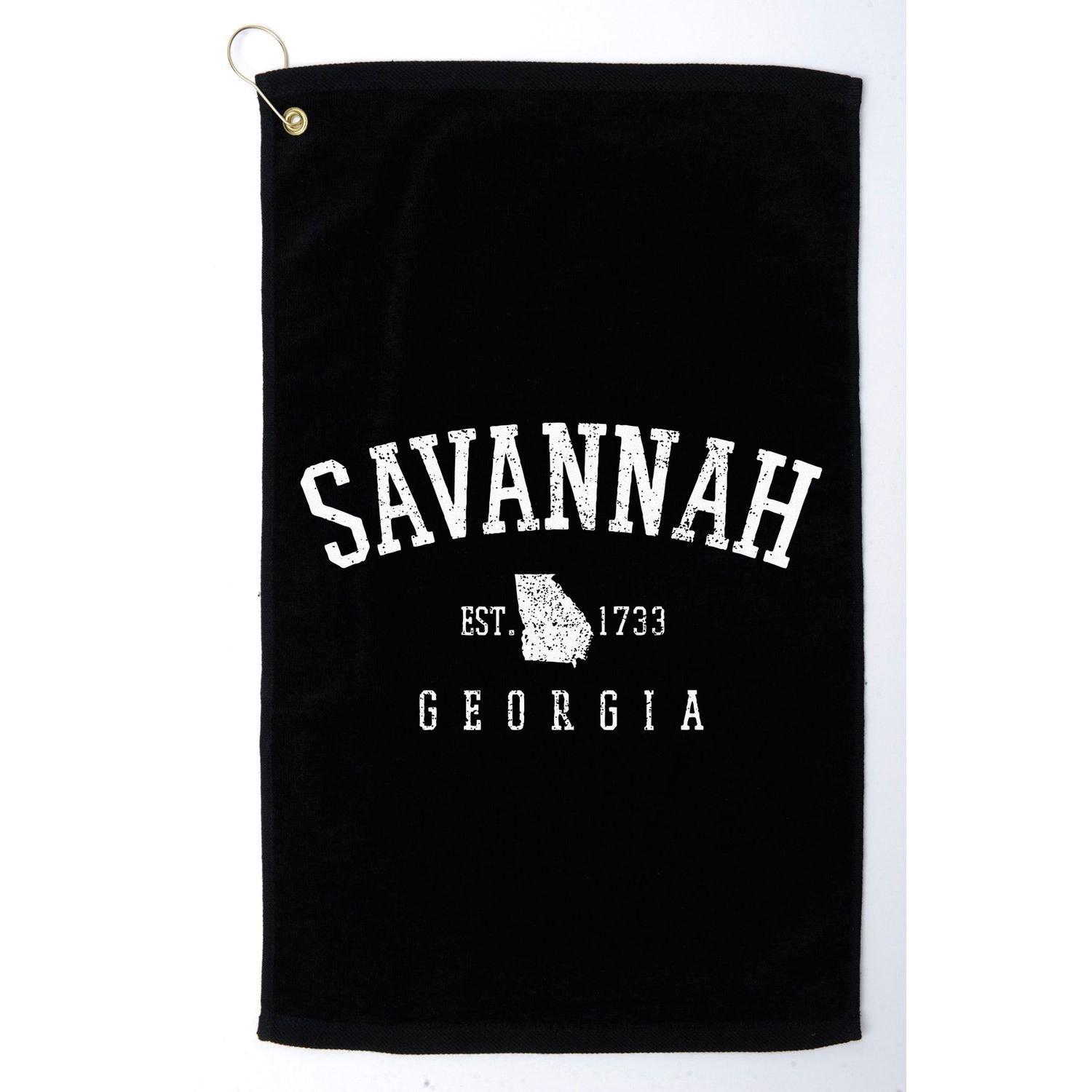 Savannah Georgia Est. 1733 Vintage Golf Towel
