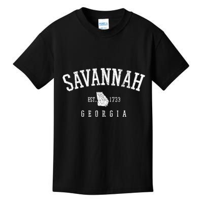 Savannah Georgia Est. 1733 Vintage Kids T-Shirt