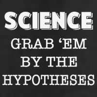 Science Grab 'Em By The Hypotheses Protester 7 Panel Mesh Trucker Snapback Hat