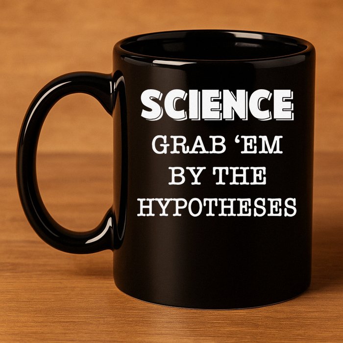 Science Grab 'Em By The Hypotheses Protester 11oz C Handle Ceramic Mug