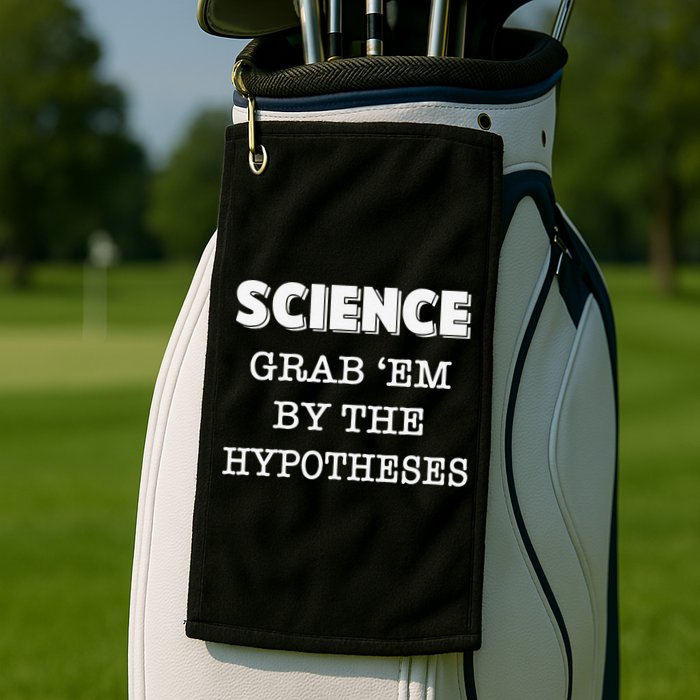 Science Grab 'Em By The Hypotheses Protester Golf Towel