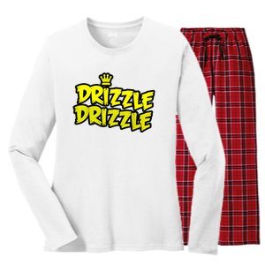 Soft Guy Era Drizzle Drizzle Women's Long Sleeve Flannel Pajama Set 