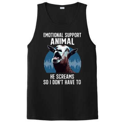 Screaming Goat Emotional Support Animal Goat Owner Raiser PosiCharge Competitor Tank