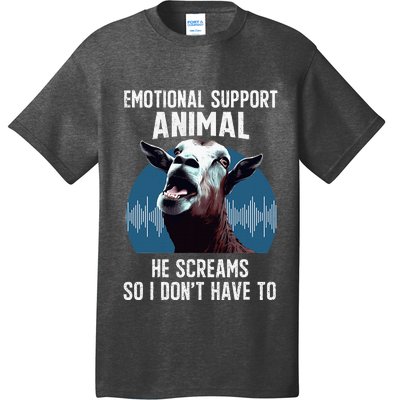 Screaming Goat Emotional Support Animal Goat Owner Raiser T-Shirt