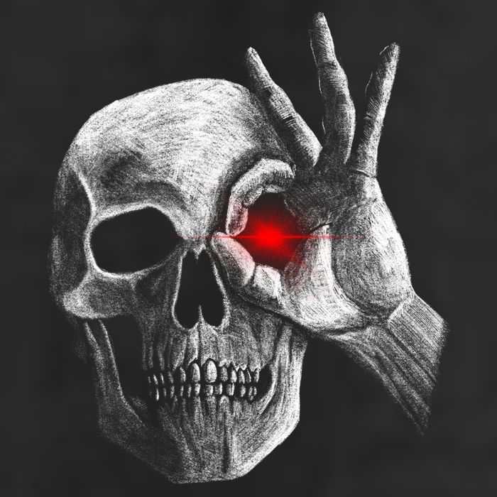 Skeleton Glowing Eye Cool Comfort Performance Bucket Hat