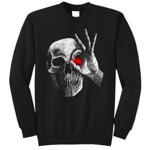 Skeleton Glowing Eye Sweatshirt