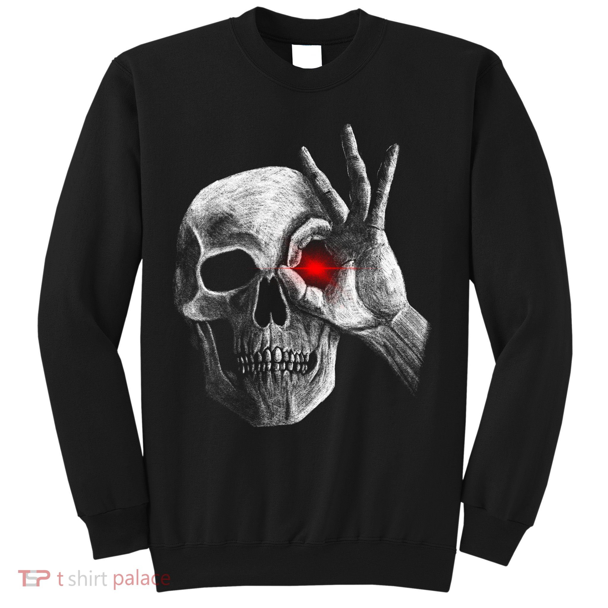 Skeleton Glowing Eye Sweatshirt