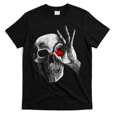 Skeleton Glowing Eye T-Shirt