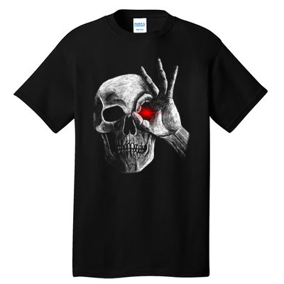 Skeleton Glowing Eye Tall T-Shirt