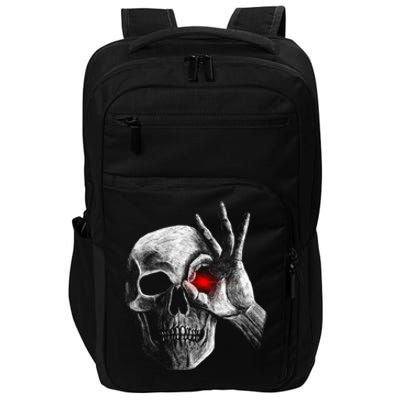 Skeleton Glowing Eye Impact Tech Backpack