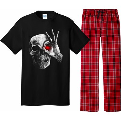 Skeleton Glowing Eye Pajama Set