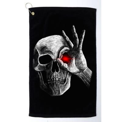 Skeleton Glowing Eye Golf Towel
