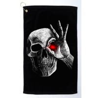 Skeleton Glowing Eye Golf Towel