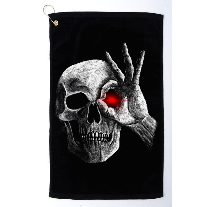 Skeleton Glowing Eye Golf Towel