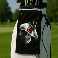 Skeleton Glowing Eye Golf Towel