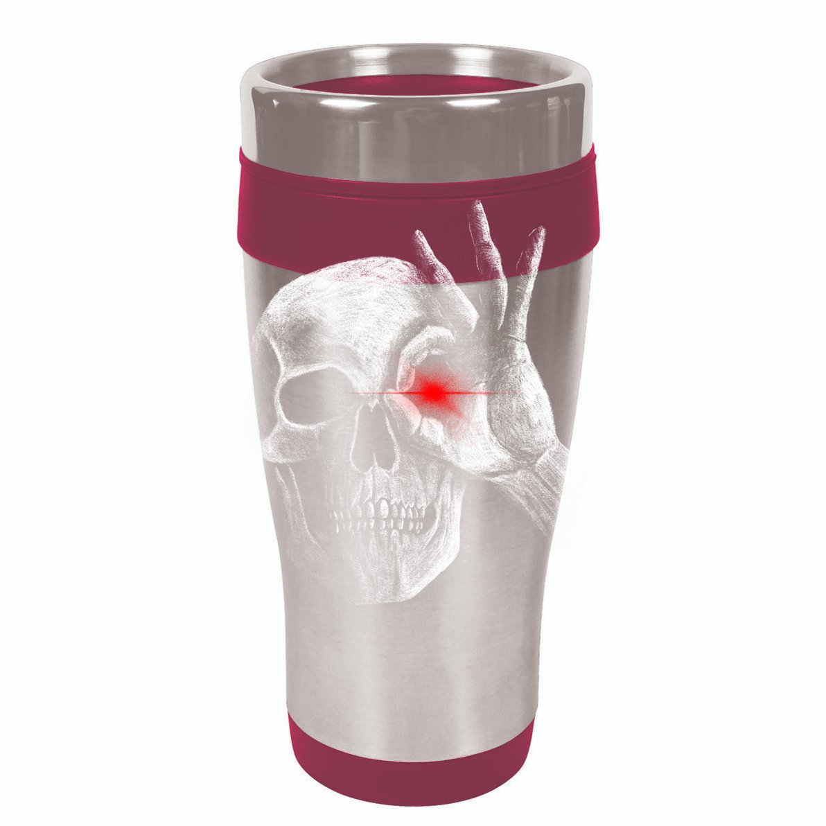 Skeleton Glowing Eye Womens T-Shirt