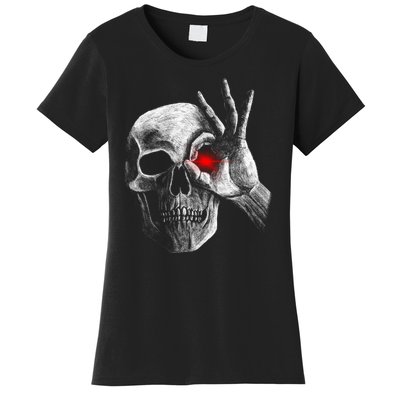 Skeleton Glowing Eye Women's T-Shirt