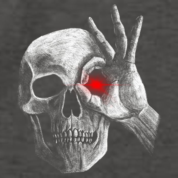 Skeleton Glowing Eye Vector Backpack