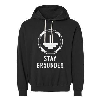 Stay Grounded Electronics Voltage Lineman Circuit Cable Garment-Dyed Fleece Hoodie