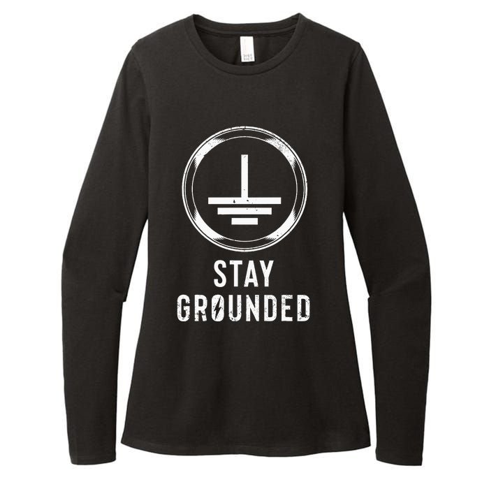 Stay Grounded Electronics Voltage Lineman Circuit Cable Womens CVC Long Sleeve Shirt