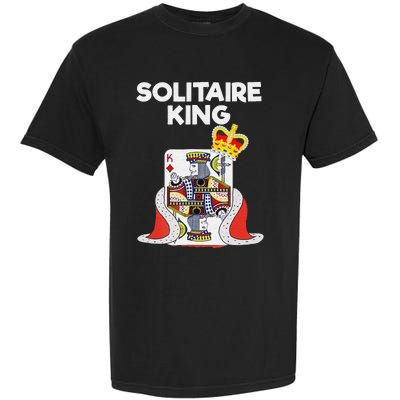 Solitaire Gifts Funny King Card Game Spider Solitaire Garment-Dyed Heavyweight T-Shirt