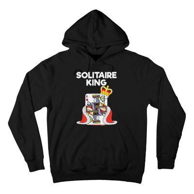 Solitaire Gifts Funny King Card Game Spider Solitaire Hoodie