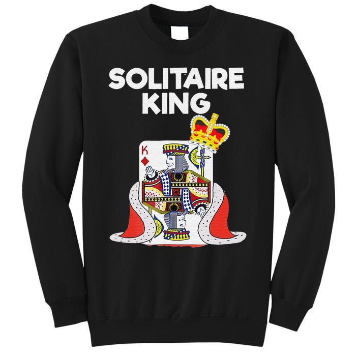 Solitaire Gifts Funny King Card Game Spider Solitaire Sweatshirt