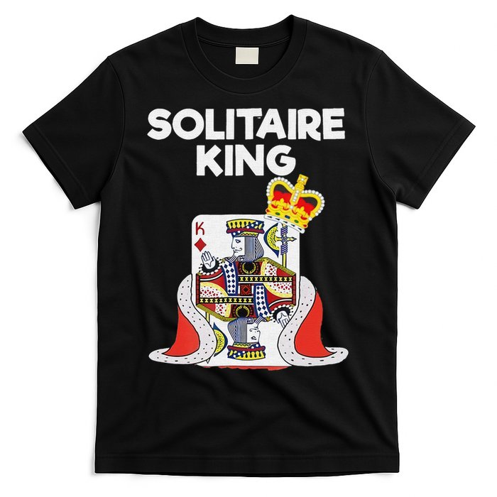 Solitaire Gifts Funny King Card Game Spider Solitaire T-Shirt