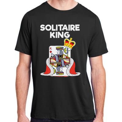 Solitaire Gifts Funny King Card Game Spider Solitaire Adult ChromaSoft Performance T-Shirt