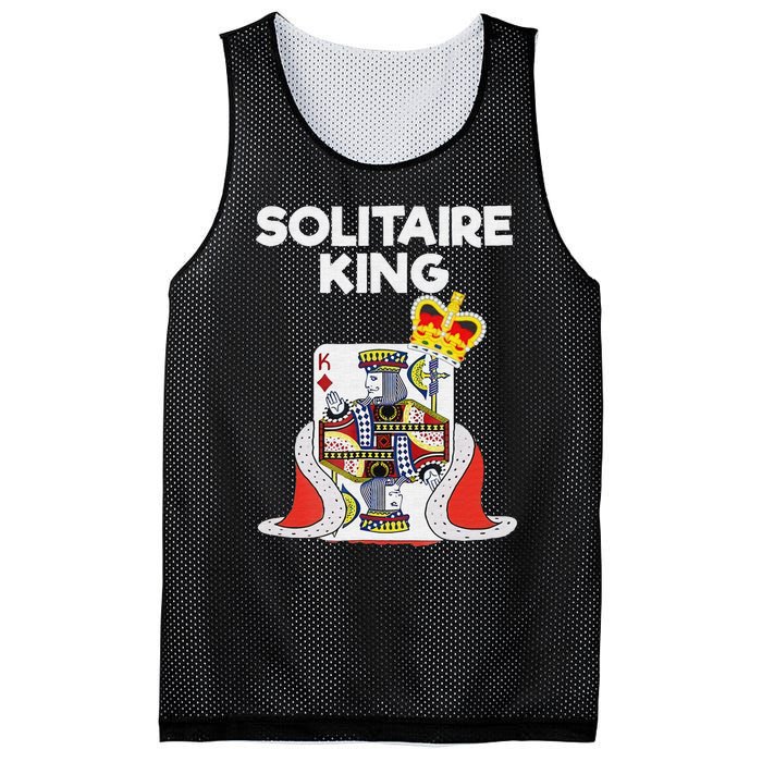 Solitaire Gifts Funny King Card Game Spider Solitaire Mesh Reversible Basketball Jersey Tank